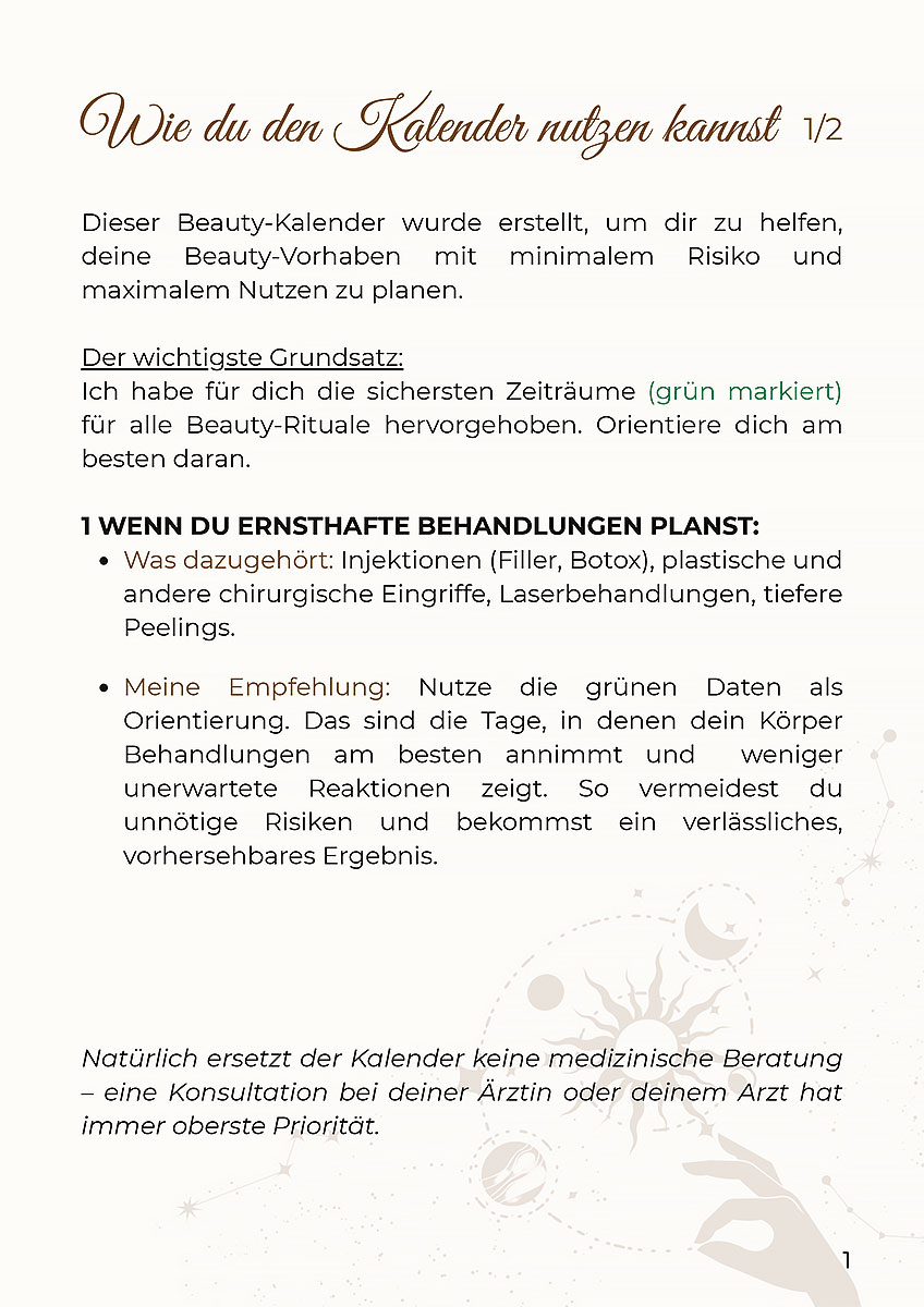 Beauty-Kalender